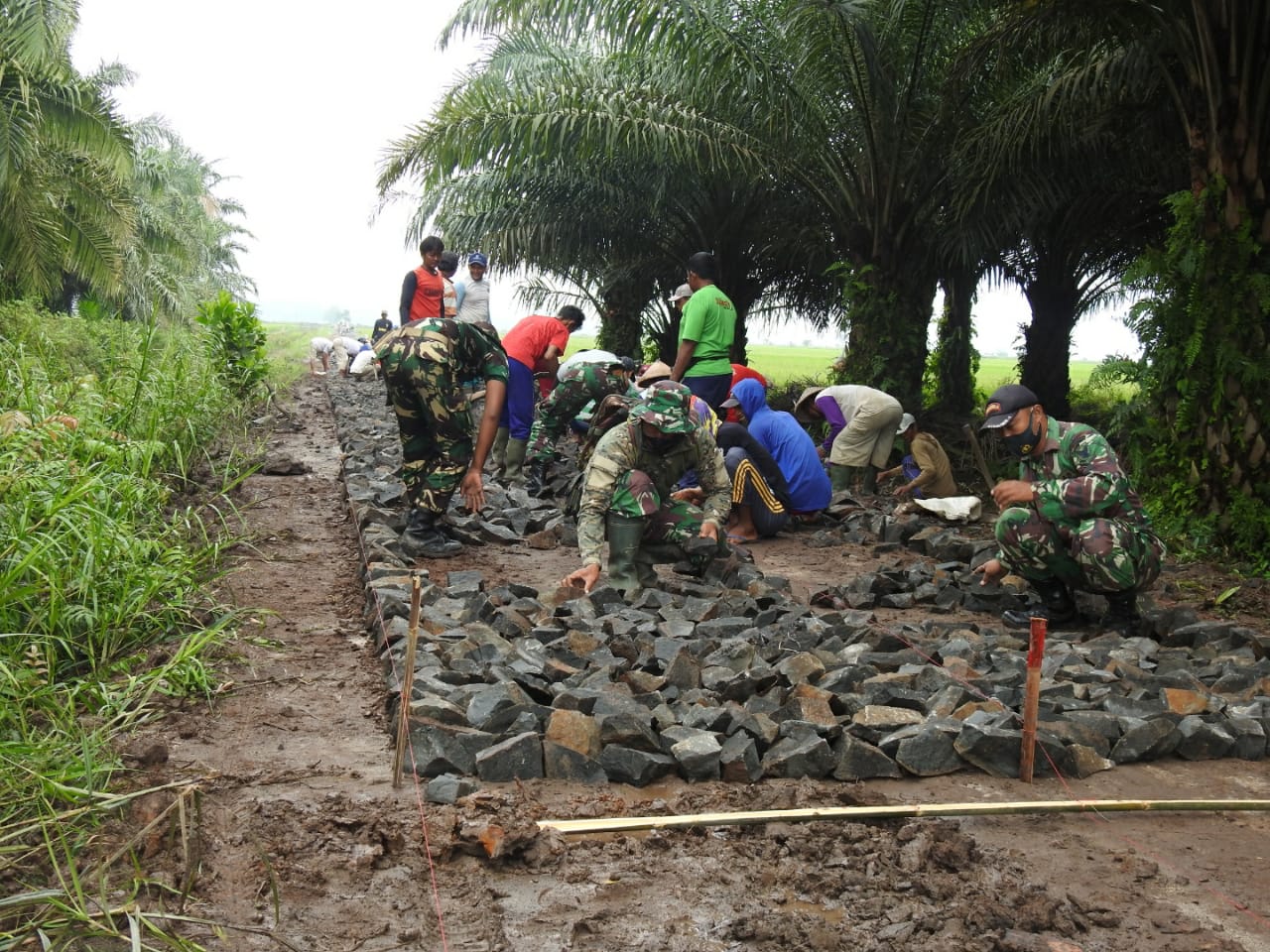 Program sasaran fisik TNI Manunggal Masuk Desa (TMMD) Ke-110 TA. 2021 Kodim 0429/Lamtim