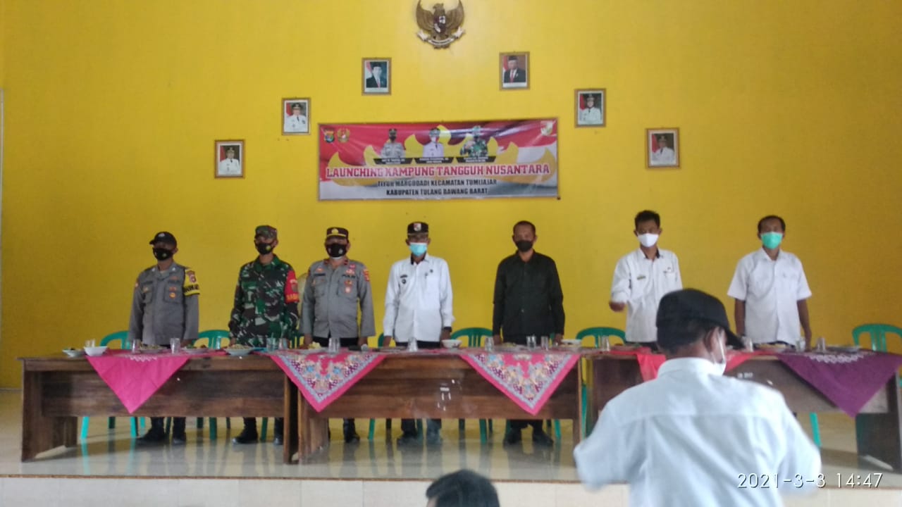 Launching Kampung Tangguh Margo Dadi Kecamatan Tumijajar Kabupaten Tubaba