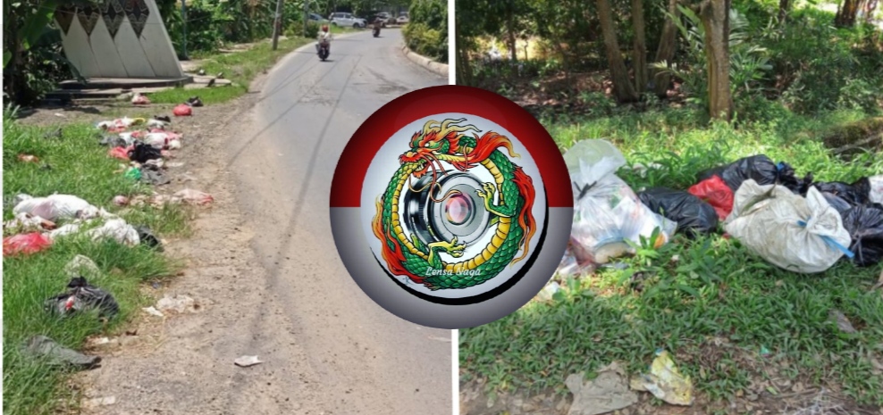 Perbatasan Metro dan Lampung Tengah"Sampah Berserakan Seakan Minta Diperhatikan