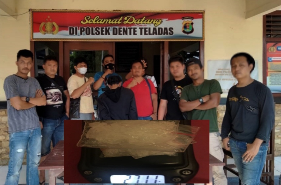 Bandar Narkotika Asal Rawa Jitu Ditangkap Polisi di Areal Tambang Pasir Gedung Meneng