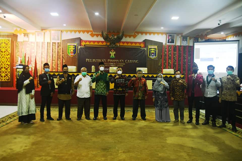 Qomaru Zaman Menghadiri Pelantikan Dewan Pimpinan Daerah (DPD), Pimpinan Cabang Ikatan Mahasiswa Muhammadiyah Kota Metro