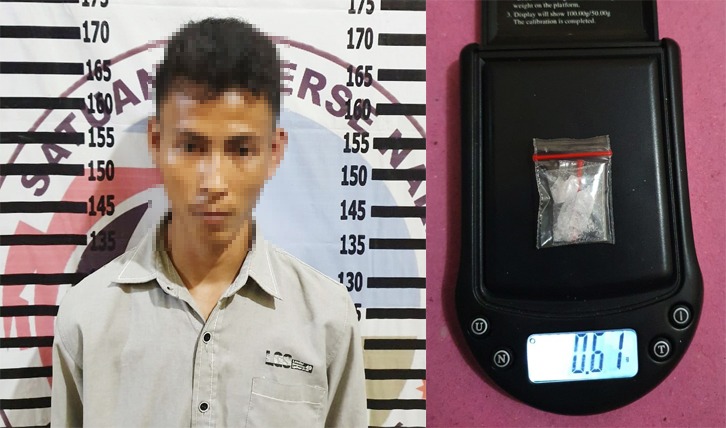 Edarkan Narkotika di Kampung Pasiran Jaya, Pemuda Asal Tanah Merah Ditangkap Polisi
