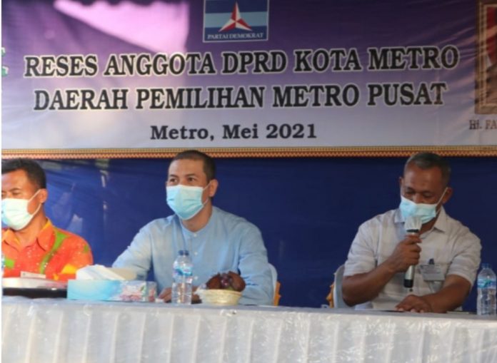 Ketua komisi II DPRD Kota Metro Fahmi Anwar SE melaksanakan kegiatan reses