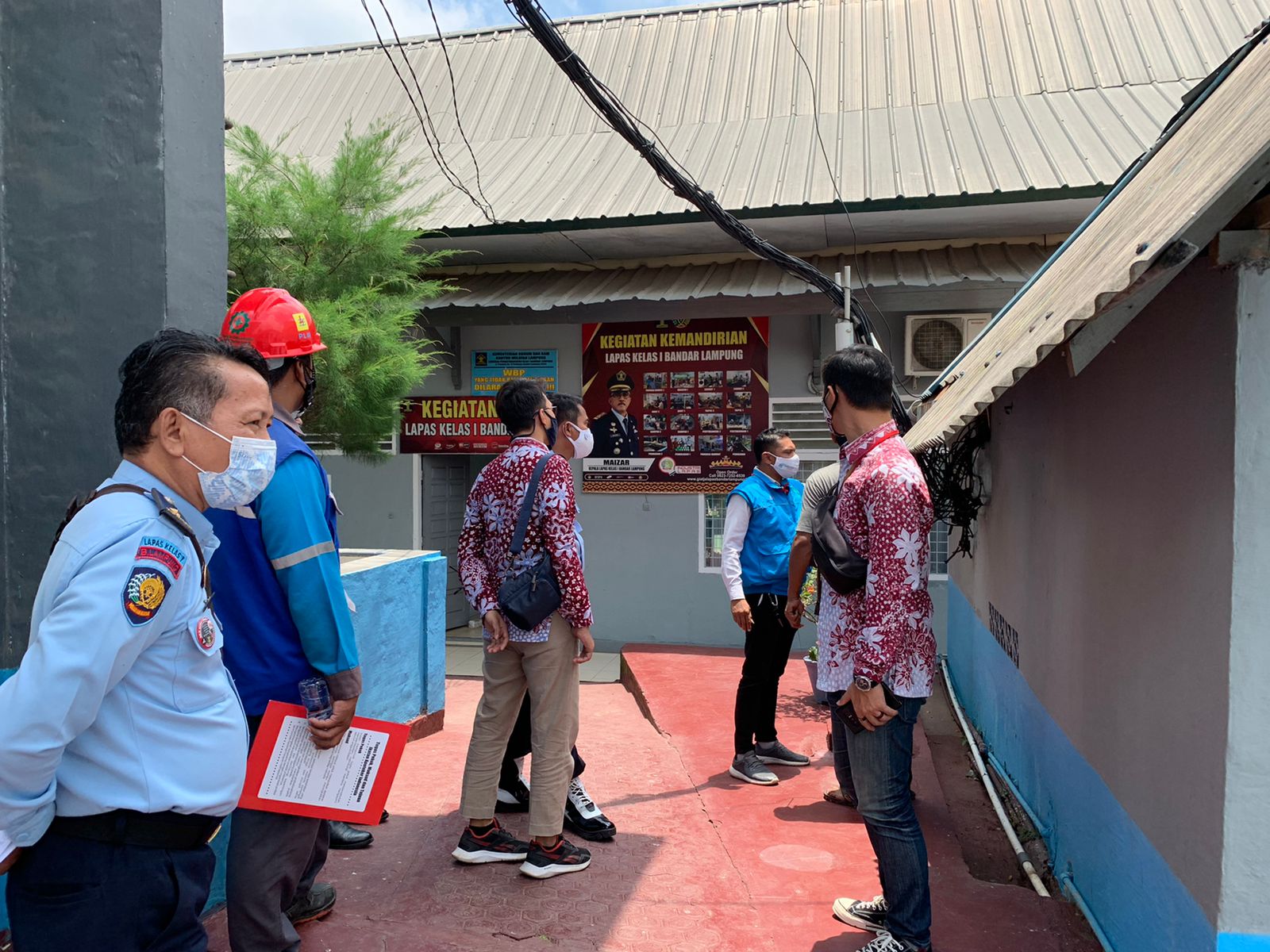 Berkerjasama Dengan PLN , Lapas Kelas I Bandar Lampung Melakukan Pemeriksaan Instalasi Listrik