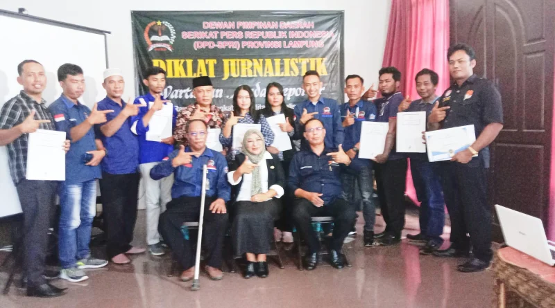 DPD SPRI Lampung Laksanakan Diklat Jurnalis