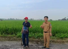 Gelar Reses, Anggota DPRD Metro Basuki Rahmat Ajak Masyarakat Timbun Jalan Berlubang di Jalan Nusantara Mulyosari